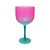 Taça De Gin Degrade Rosa Verde Água acrílica 600ml Decoração - Imagem 1