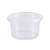 Kit Pote e Tampa Redondo Embalagem Plástico 1000ml 24un - Imagem 1
