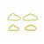 Kit Cortador Slim Formato Nuvem 4 Tamanhos Diferente Plástico - Imagem 1