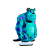 Display Adesivo Monstro Azul  Decorativo Festas Totem Placa - Imagem 1