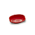 Cumbuca Oval Vermelho Plástico Sobremesas Descartável 300ml 10un - Imagem 1