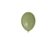 Balão Happy Day Liso Verde Eucalipto 5" Bexiga Decoração 50unid - Imagem 1