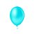 Balão Pic Pic 09" Azul Piscina Liso 50un Bexiga Decoração - Imagem 3