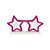 Display Óculos Estrela Mdf Pink Com Branco Decorativo Totem - Imagem 6