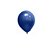 Balão Cromado Azul 9" Art-Latex Bexiga 25uni Decoração - Imagem 2