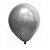 Balão Cromado Prata 16" Art-Latex Bexiga 12uni Decoração - Imagem 2