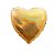 Balão Coração 18" 45cm Dourado Hologlitter Metalizado Decora - Imagem 1