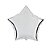 Balão Estrela 20" 50cm Liso Prata Metalizado Decoração - Imagem 1