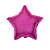 Balão Estrela 20" 50cm Liso Pink Metalizado Decoração - Imagem 1