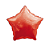 Balão Estrela 18" 45cm Vermelho Hollogliter Metalizado Decorar - Imagem 1