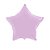 Balão Estrela 20" 50cm Liso Lilás Baby Metalizado Decoração - Imagem 1