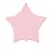Balão Estrela 20" 50cm Liso Rosa Baby Metalizado Decoração - Imagem 4