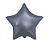 Balão Estrela 20" 50cm Cromado Azul Steel Metalizado Decoração - Imagem 1
