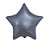 Balão Estrela 20" 50cm Cromado Azul Steel Metalizado Decoração - Imagem 1