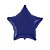 Balão Estrela 20" 50cm Liso Azul Marinho Metalizado Decoração - Imagem 4