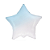 Balão Estrela 20" 50cm Gradient Baby Blue Metalizado Decoração - Imagem 1