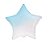Balão Estrela 20" 50cm Gradient Baby Blue Metalizado Decoração - Imagem 3