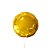 Balão Redondo 9" 23cm Ouro Dourado Metalizado - Imagem 2