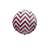 Balão Metalizado Chevron Pink e Branco 18" 45cm Inflável - Imagem 1