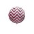 Balão Metalizado Chevron Pink e Branco 18" 45cm Inflável - Imagem 2