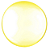Balão Bolha Bubble 24" 60cm Transparente Amarelo Cromus - Imagem 1