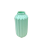 Vaso Elegance De Plástico Decorativo 18Cm Verde Bebê - Imagem 2