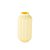 Vaso Elegance De Plástico Decorativo 18Cm Amarelo Bebê - Imagem 1