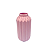 Vaso Elegance De Plástico Decorativo 18Cm Rosa Bebê - Imagem 2