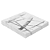 Guardanapo Riscos Prata Papel Folha Dupla 20 fls 33x33 - Imagem 1