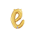 Letra E Minúsculas De Mão 24" 60cm Dourada Metalizado Decorar - Imagem 1