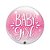 Balão Bubble Baby Girl 22" 56cm Festa Decoração Qualatex - Imagem 6