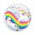 Balão Bubble Happy Birthday Unicornio 22" 56cm Festa Qualatex - Imagem 3