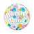 Balão Bubble Welcome Baby Bolinhas Coloridas 22" 56cm Decoração - Imagem 2