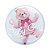 Balão Bubble Baby Girl 24" Festa Decoração Qualatex - Imagem 1