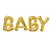 Balão Metalizado Palavra Baby Dourado 65x22 Decoração - Imagem 1