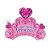 Balão Happy Birthday Princess! 34" 86cm Metalizado Decoração - Imagem 1
