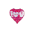 Balão Coração I Love U 18" 52x46cm Metalizado Decoração - Imagem 1