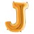 Letra J Maiúscula 26" 66CM Dourado Metalizado Decorativo - Imagem 1