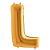 Letra L Maiúscula 26" 66CM Dourado Metalizado Decorativo - Imagem 1