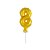 Número 8 Topper De Bolo Balão 5" Dourado Metalizado 12CM - Imagem 2