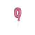 Número 0 Topper De Bolo Balão 5" Pink Metalizado 12CM - Imagem 1