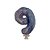 Balão 7" Número 9 Azul Metalizado C/Vareta Decoração - Imagem 1