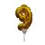 Balão 7" Número 9 Dourado Metalizado C/Vareta Decoração - Imagem 2