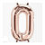 Balão Rose Gold 16" 40Cm Nº0 Metalizado Inflável Decoração - Imagem 1