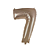 Número 7 Balão Metalizado Rose Gold 16" 40Cm Decoração É Festa - Imagem 1