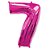 Número 7 Pink 26" 66CM Balão Metalizado Decorar Grab - Imagem 2