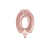 Número 0 Rose 45CM Balão Pequeno Metalizado Decoração Festa - Imagem 1