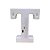Letra Led T Plástico Branco 16Cm Luz Amarela Decorativo - Imagem 3