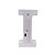 Letra Led I Plástico Branco 16Cm Luz Amarela Decorativo - Imagem 3