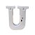 Letra Led U Plástico Branco 16Cm Luz Amarela Decorativo - Imagem 3